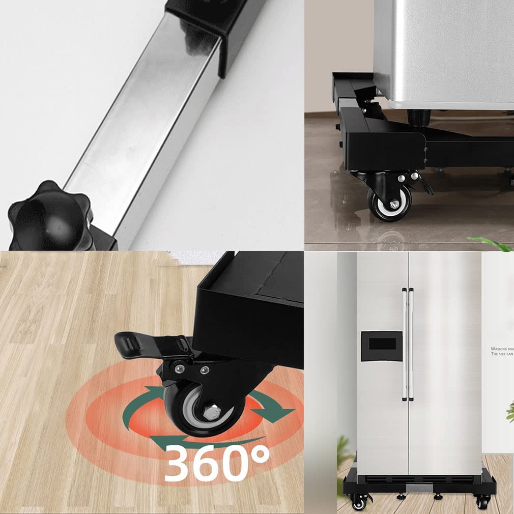 Base Ajustable para Lavadora Soporte para Lavadora Base Universal para Secadora con Ruedas/Soporte Ajustable para Lavadora de 20" a 28" con 4 Ruedas giratorias Soporte móvil para r