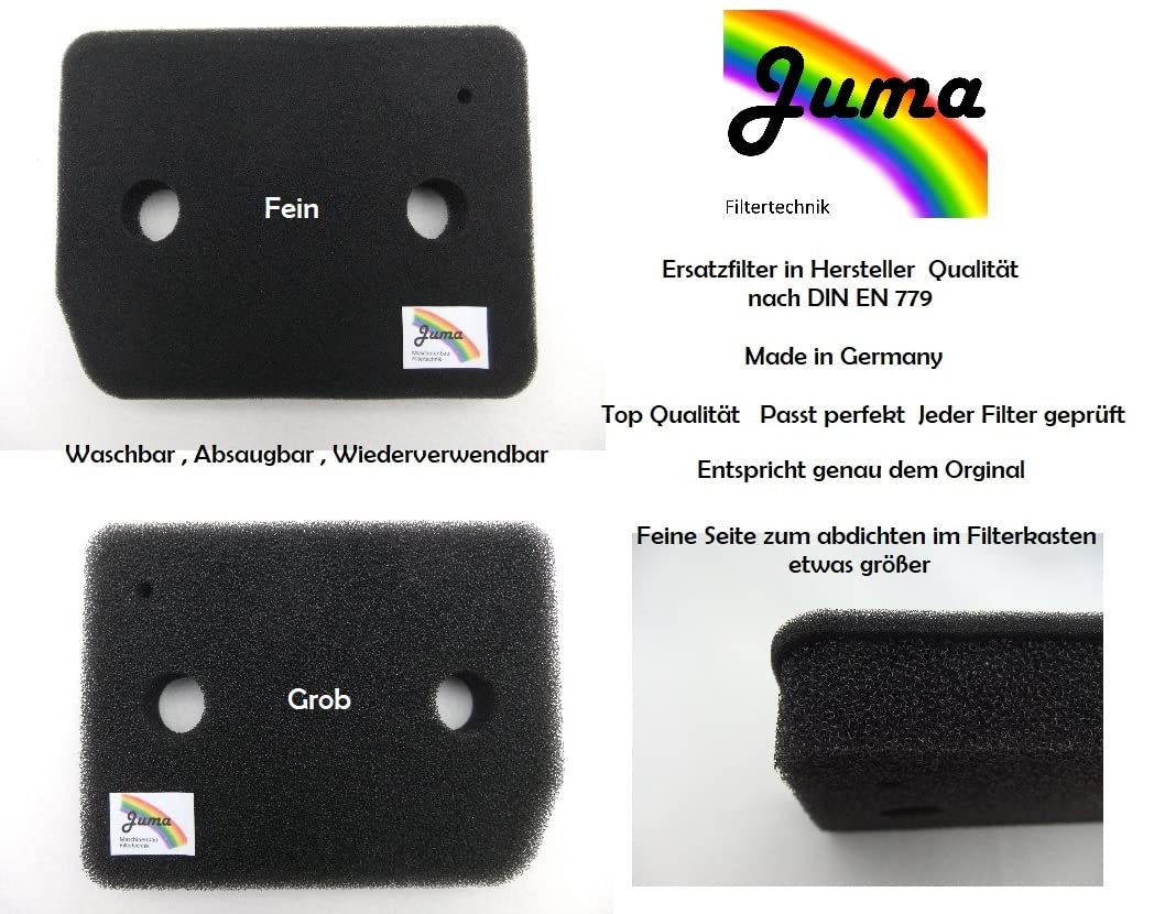 JUMA 9164761 Miele 9164761 Cienki/gruby 207 x 157 x 30 mm Filtr pompy ciepła Filtr kondensacyjny Pianka filtracyjna Pianka Filtrująca Pianka Cokół Gąbka