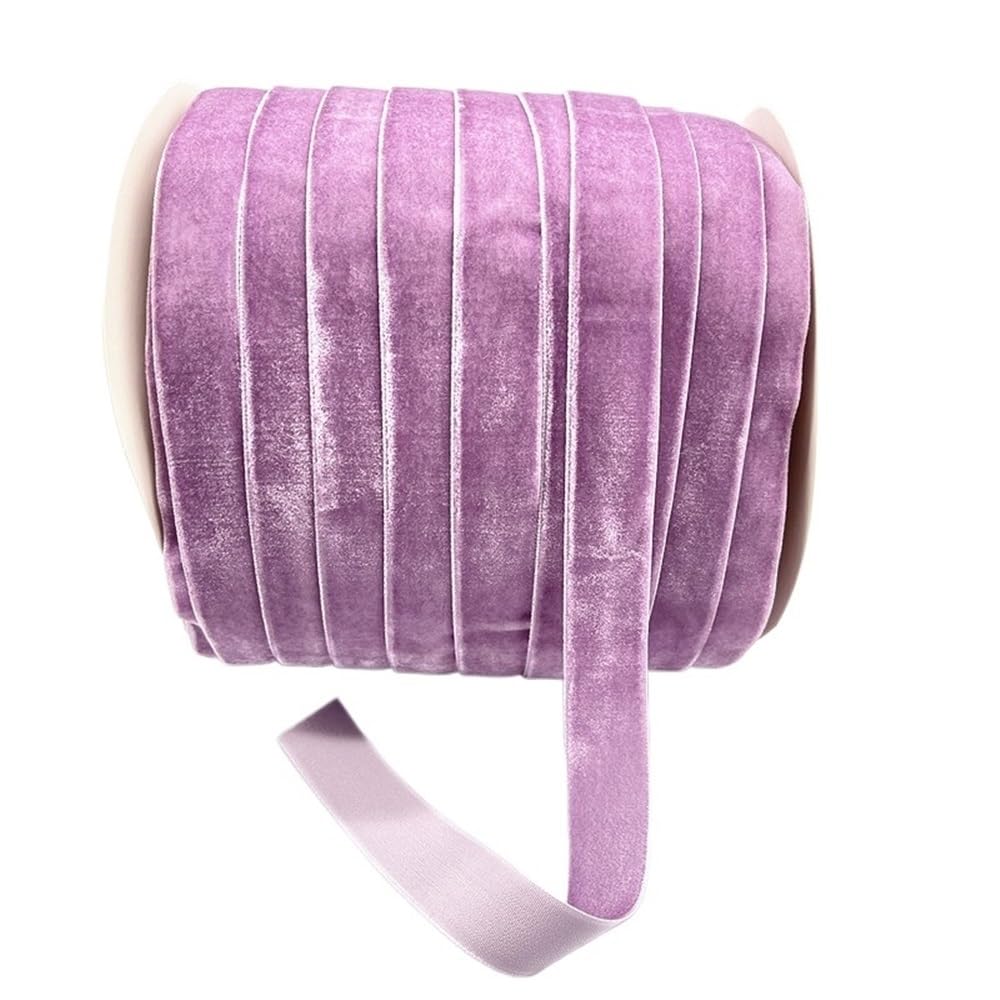 WEITINGKKK Ribbons for Gift Wrapping, Wide Single Face Velvet Ribbon Roll 20mm Party Multicolor 5 Yards(Mae)