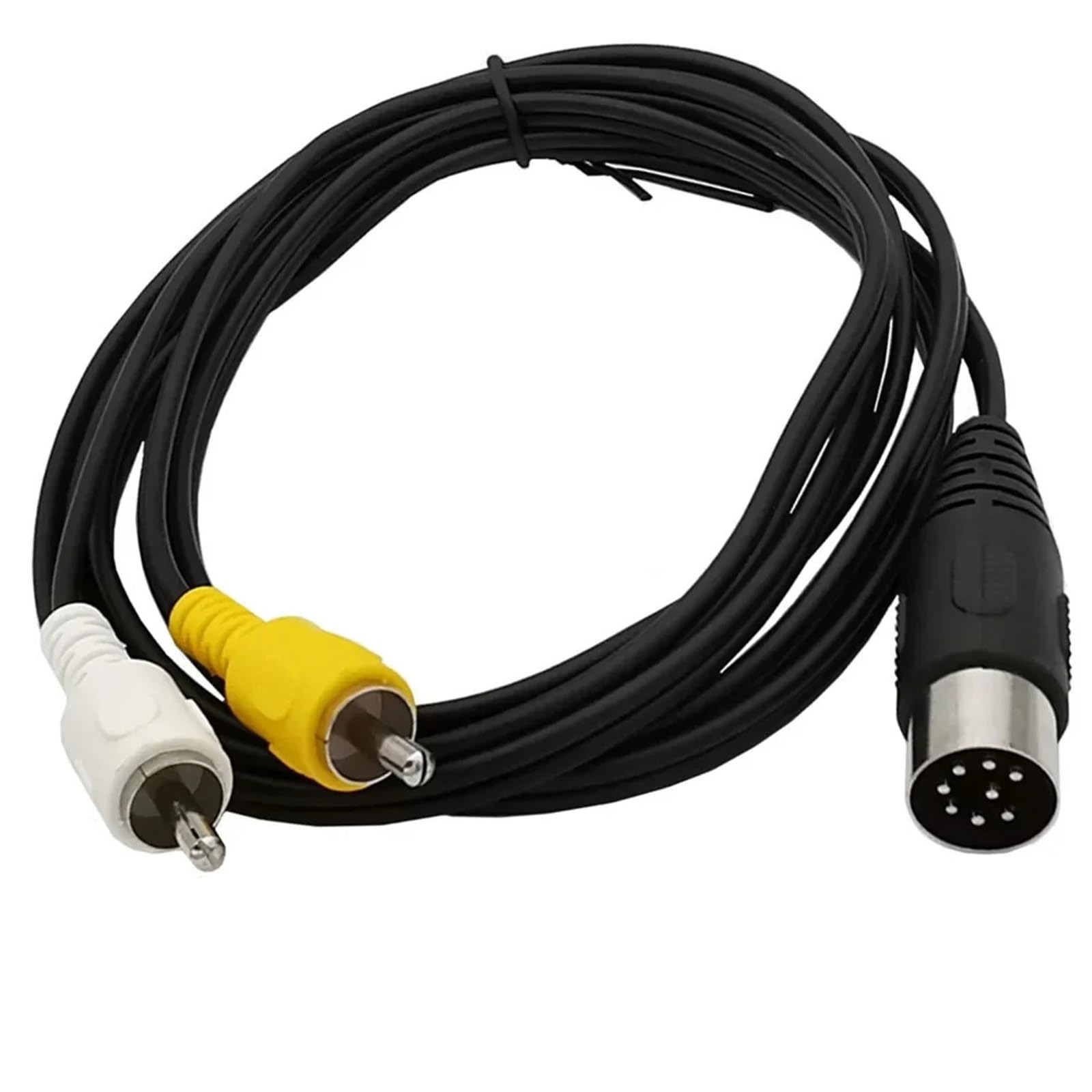 Kabel DIN 8-pinowy na 2RCA 8-pinowy wtyk męski DIN do 2-RCA męski (1,8 m)