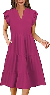 Summer Dresses for Women 2025 Elegant Classy Casual Plus Size Spring Midi Fashion Dress S-XXL - Buy now