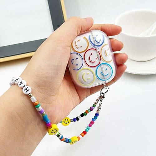 Miniatura 3 de Funda protectora de TPU suave y transparente para Airpods de 3ª generación, funda de carga con correa de muñeca y cordón para pulsera