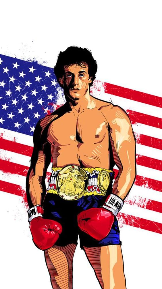 Rocky Balboa Poster for Home Office and Student Room Wall Decor | 12x18 Multcolor| RFC-349