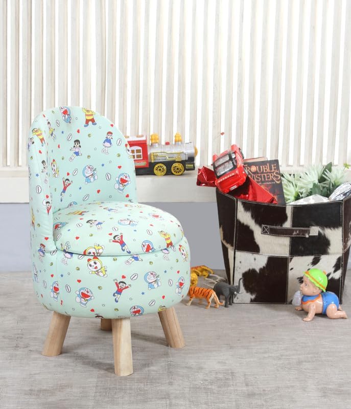 Image of Ottoman Kids pouffe Stool for Small Baby Chair Study Stool for Kids Playing Products Little Baby Dining Chair for Feeding Kids Cartoon Bedroom Chair,14x14x26 Inch, Single Chair