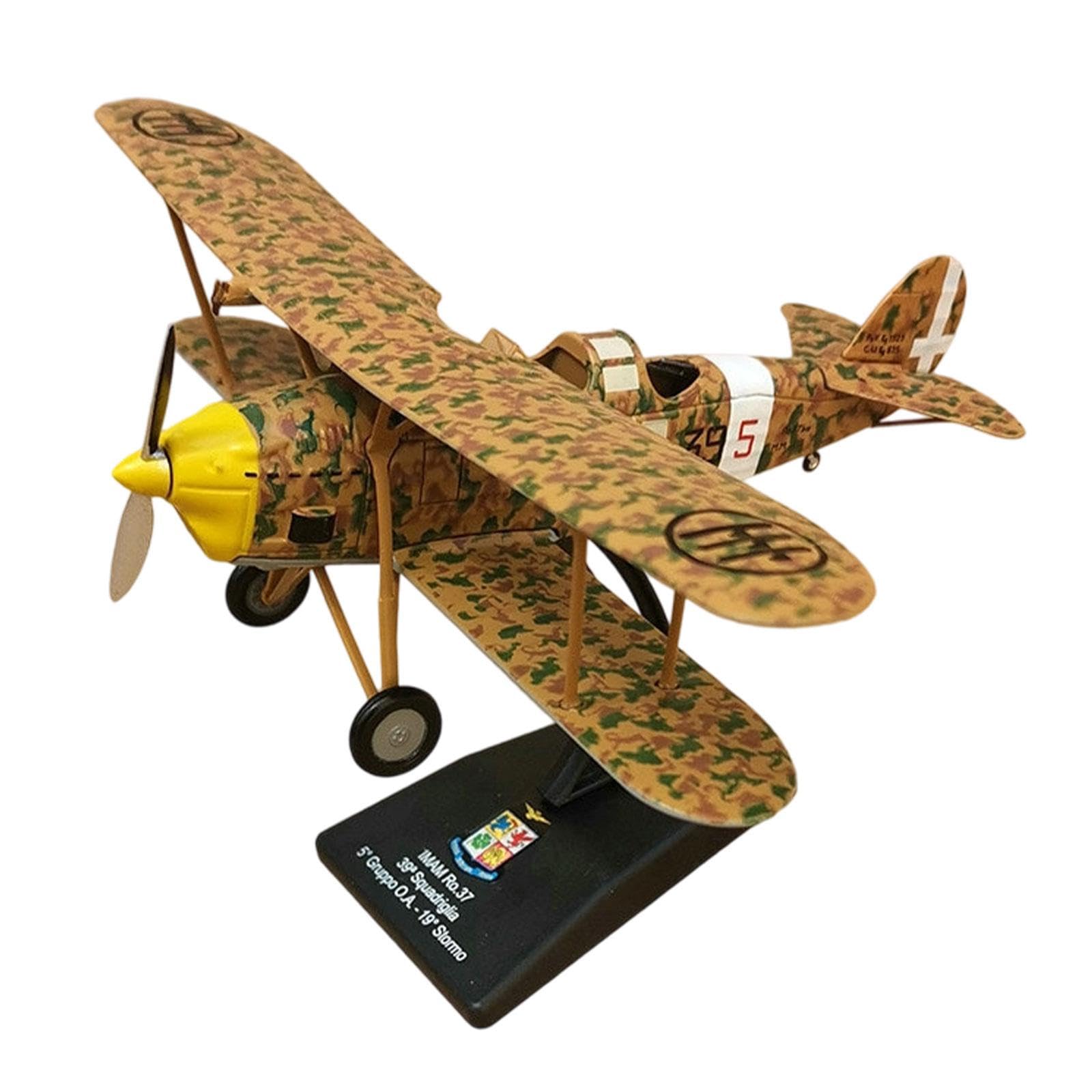 harayaa Avión de Modelo a Escala Maqueta Aviación Bombardero Miniatura Aleación con Soporte Colección para Escritorio Estudio Regalo Ornamento