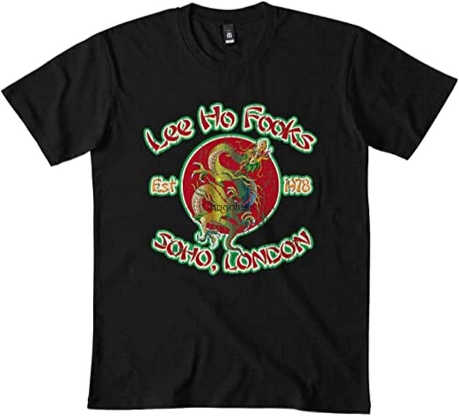 Men's Lee Ho Fooks Distressed T Shirt T-Shirt Hoodie Long Sleeve Sweatshirt Black