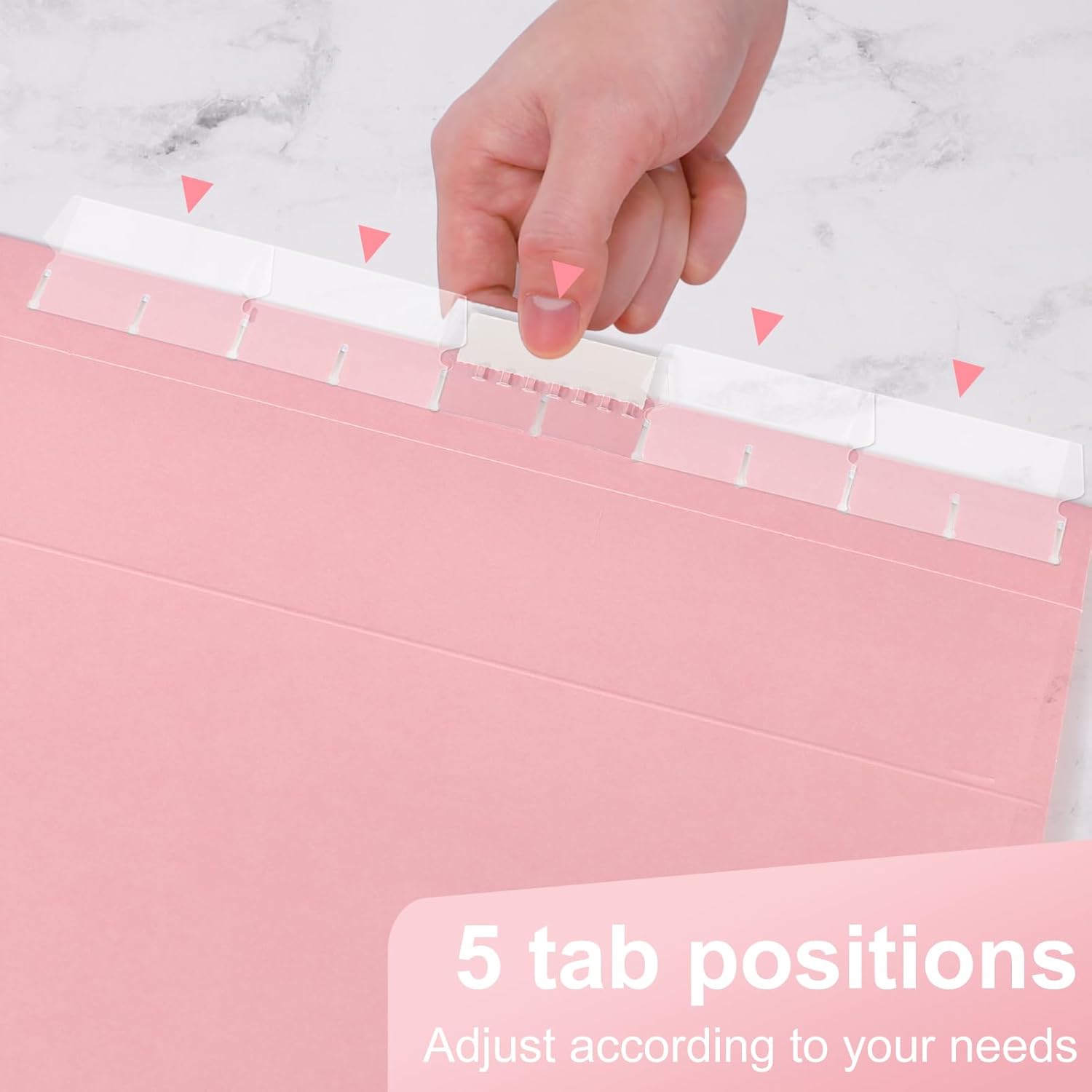Hanging File Folders, 50 Pack Letter Size Hanging File folders with 1/5-cut Tabs, Stay Organized for Your Home and Office Bulk File, Documents and Paper, Macaron 10 Colors - Image 7