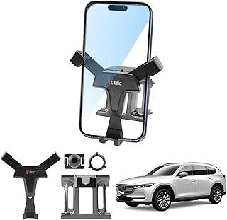 Support de Téléphone Voiture Compatible avec Mazda CX-5 2017-2025, CX 5 Support de Téléphone Gravité, CX-5 Accessoires Support de Téléphone Portable, Compatible avec Tous Smartphones 4