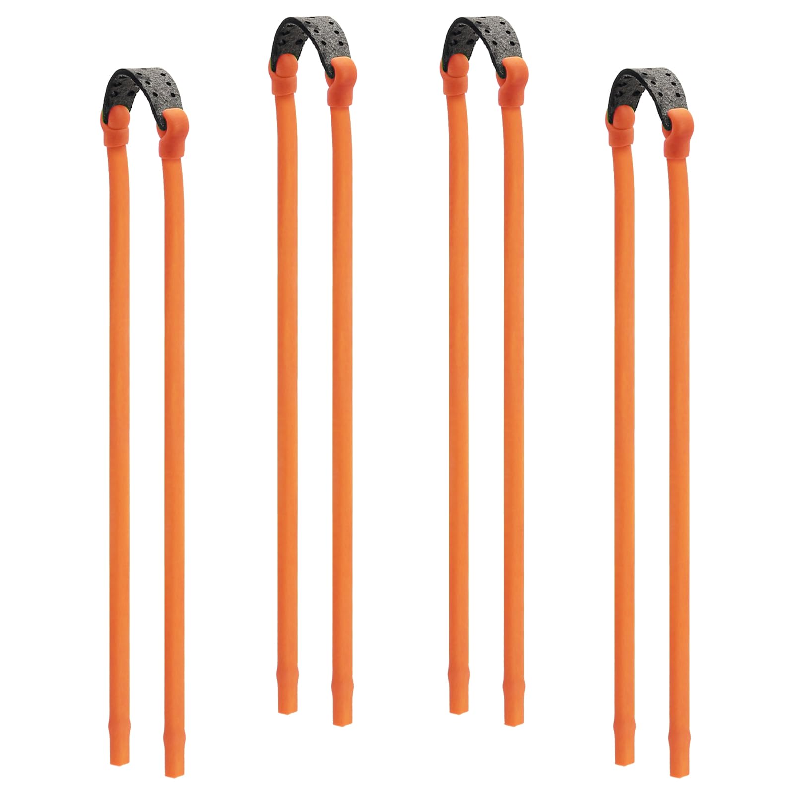 Slingshot Replacement Rubber Band, 4 Pack Elastic Tubular Slingshot Band Compatible with All Insert, Catapult Rubber Band Replacement for Hunting