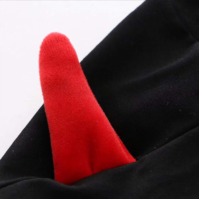 devil horn moletom com capuz red