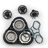 Vista 2 de RQ11 - Cabezales de repuesto compatibles con afeitadoras Philip Rq11 2D serie 1100, cabezales de repuesto para maquinilla de afeitar RQ11, nueva