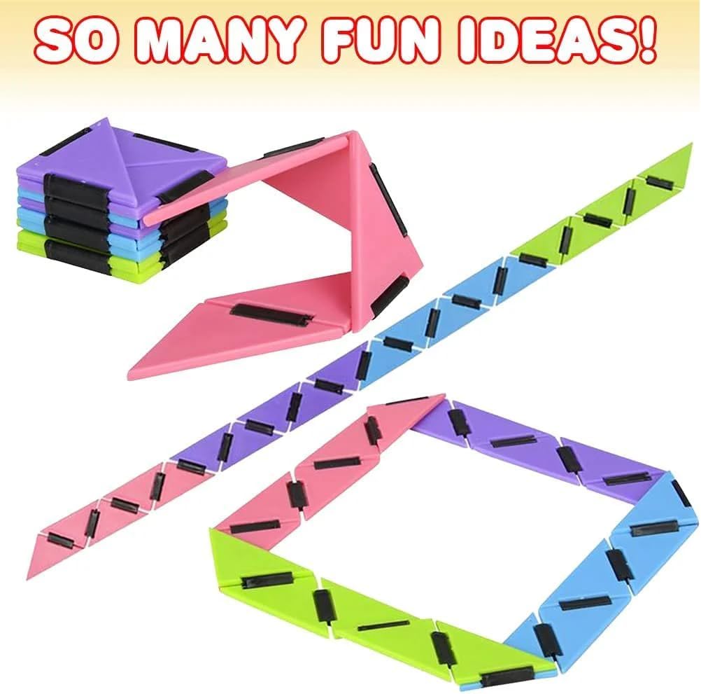 U-Fidget Shape Shifting Multi Colored Folding Toy Deal for Stress Relief, Focus, and Hand Therapy – Compact and Travel-Friendly