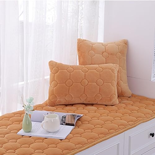 Miniatura 6 de HM&DX Cojín grueso de franela para ventana de bahía, tapete de felpa antideslizante para ventana de bahía, funda moderna y súper suave para