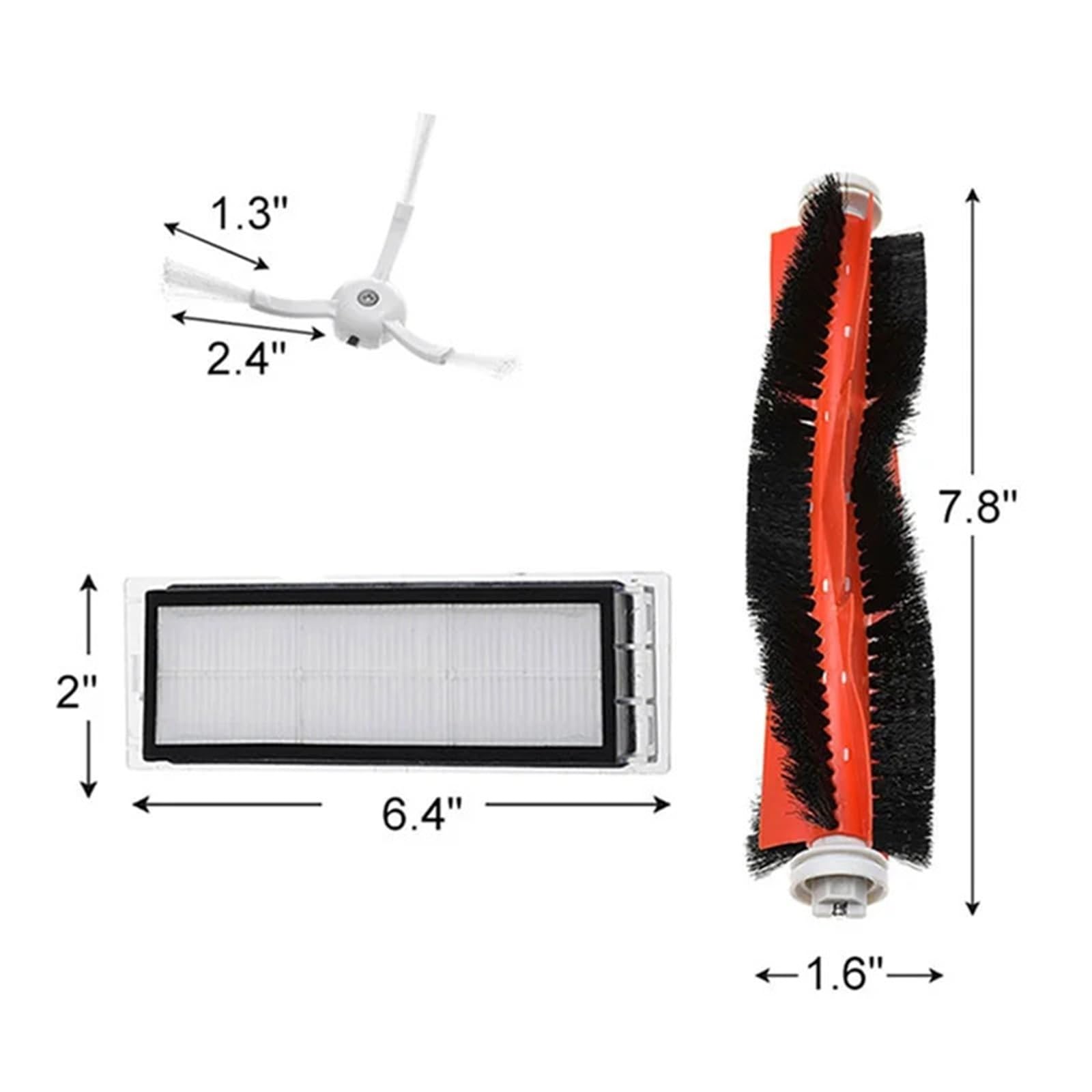 Reemplazo de filtro HEPA for aspiradora robot Xiaomi 1, 1S, Roborock S5, S50 Max, S6 y Mijia.