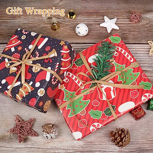 Hrx Package Raffia Paper Craft Ribbon, 218 Yards By 1/4 Inch Width Kraft Matte Paper Ribbon  For Christmas Gifts, Craft Diy Supply, Wrapping Hanging Tags (Kraft) #TOP4