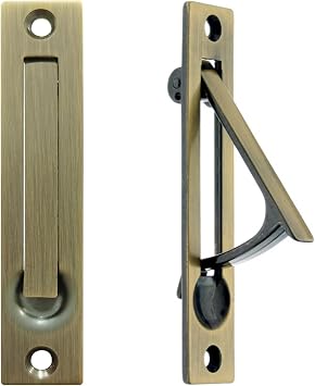 Pocket Door Edge Pull Antique Brass - Hidden Edge Handles Hardware for Easy Access,Stylish Pocket Door Pull,Ideal Pocket Door Hardware Solution