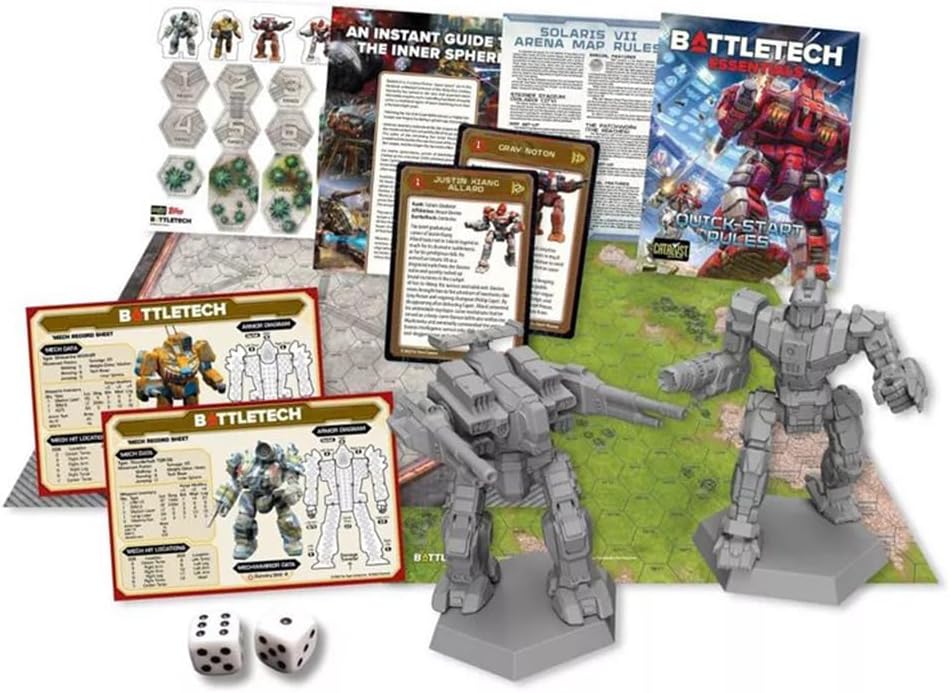 Catalyst Game Labs | BattleTech | Essentials | Miniature Game | Strategic Wargame for 1-2 Players | Sci-Fi Mech Wargame Starter Set
