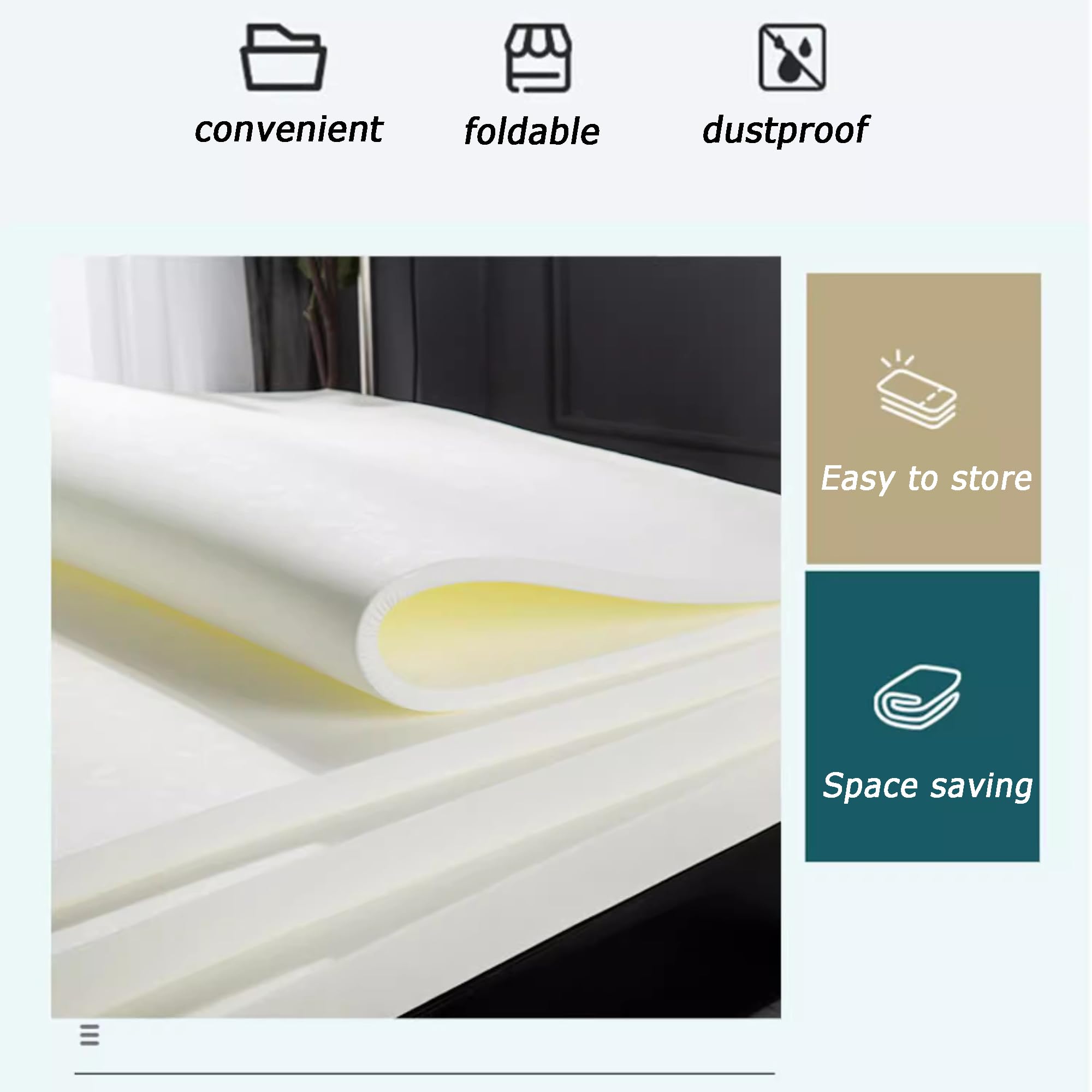 Materasso in schiuma ad alta densità, 100 x 40 cm, spessore 8 cm, ideale per camper, cucce per cani, panchine da giardino, cuscini per divano, uso interno/esterno, imbottitura di ricambio bianca