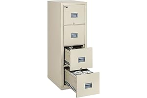FireKing Fireproof Four-Drawer Patriot Insulated Vertical File Finishing: Parchment