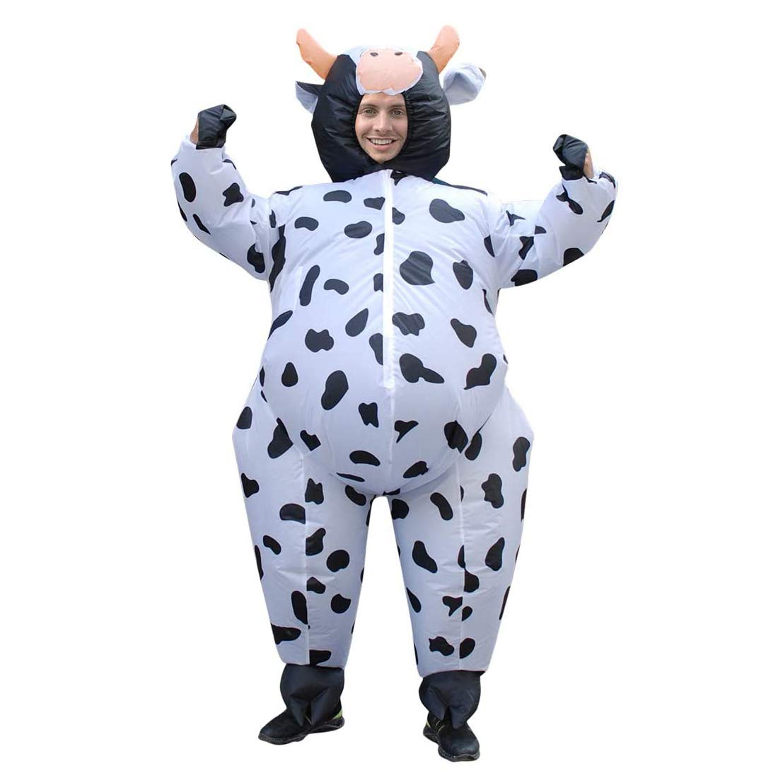 Amazon.co.jp: コスプレ乳牛 動物 うし コスチューム 着ぐるみ 大人