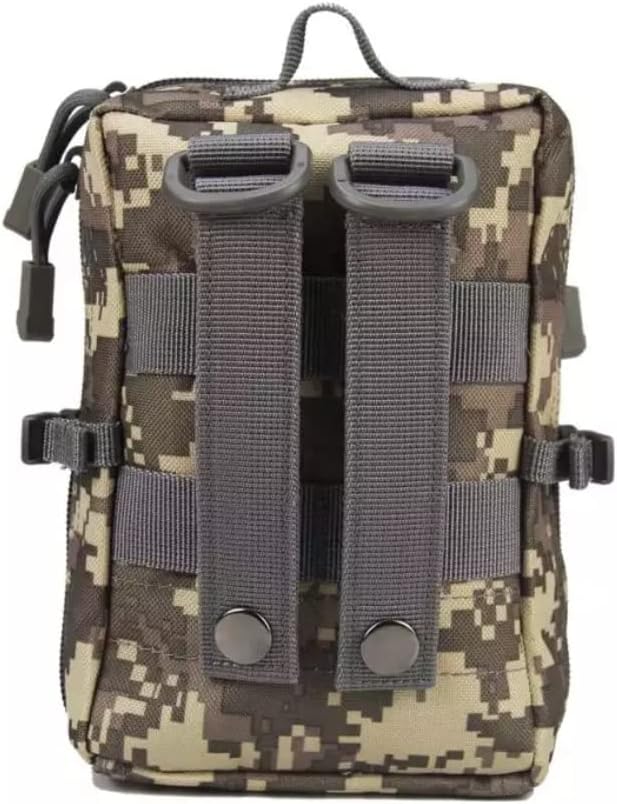 Miniatura 6 de JM Products - Bolsa táctica Molle - Bolsa de estilo militar con 3 bolsillos y bandolera