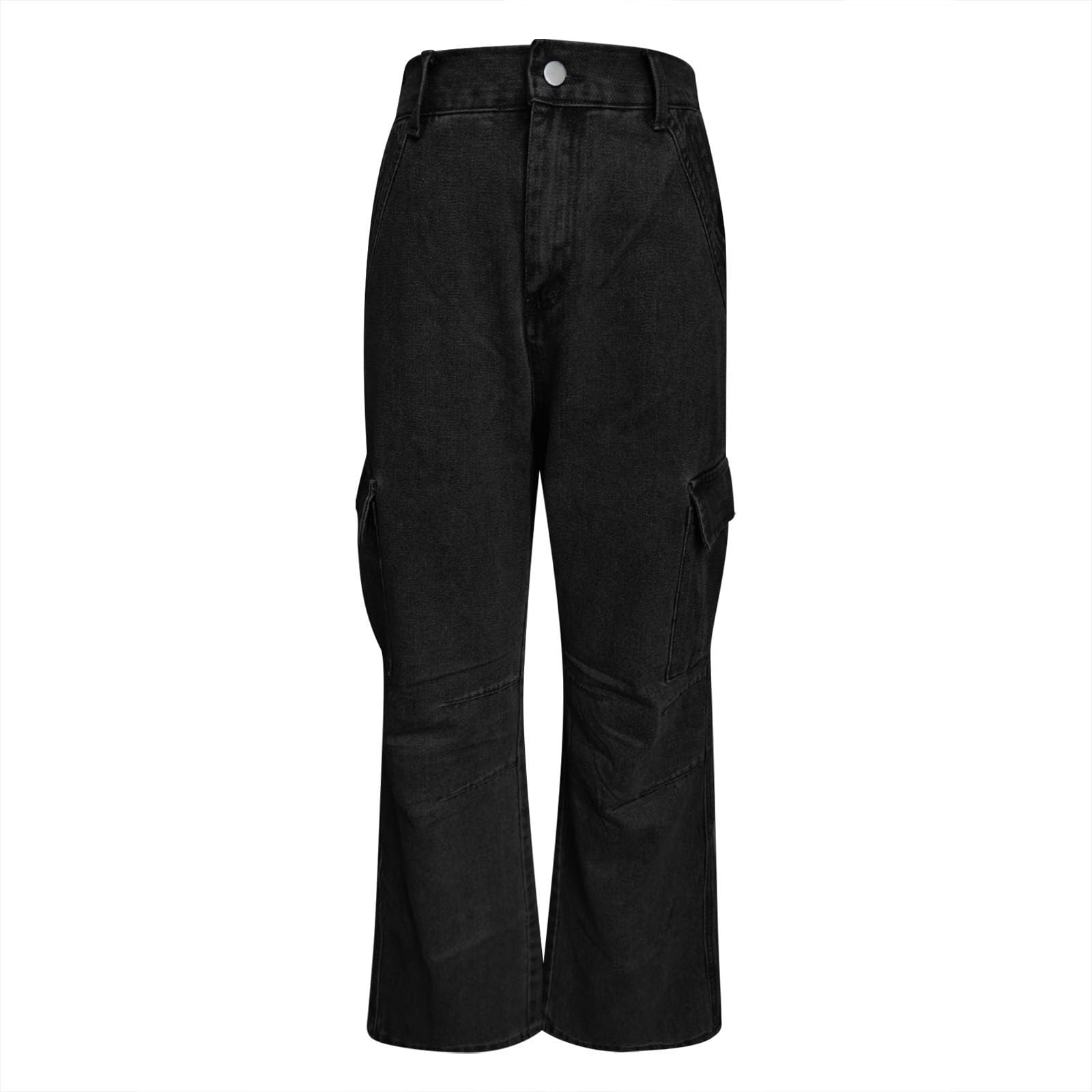 Pantalon Vaquero Mujer Pantalones Pantalón Casual Tejanos Primavera Invierno Ropa Ancho Vaqueros Rectos Tallas Grandes Elasticos Ligero Baggy
