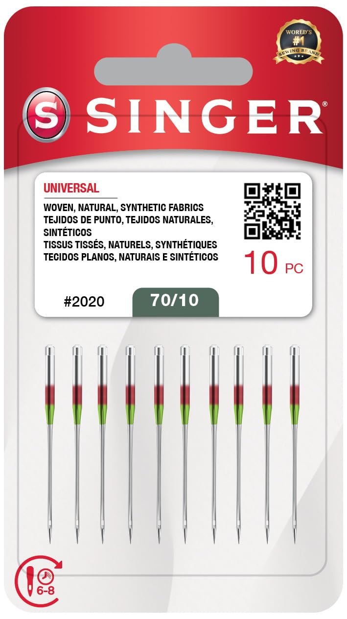 Singer 2020 Size 10/70 Blister Pack 10 Needles