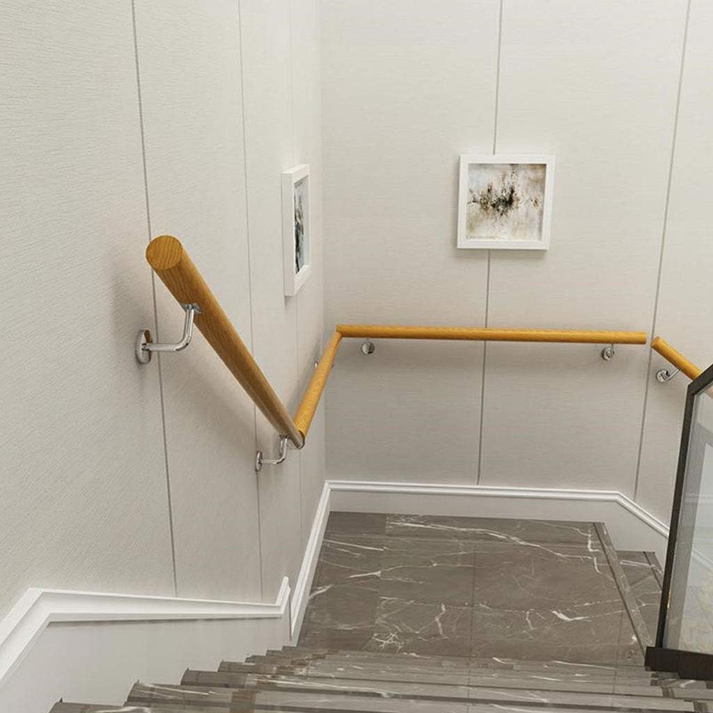 Wooden Stair Rail Brackets Decking Railings Interior，Stair Armrest Non-Slip Home Against The Wall Indoor Loft Elderly Railings Handrails Corridor Support Rod