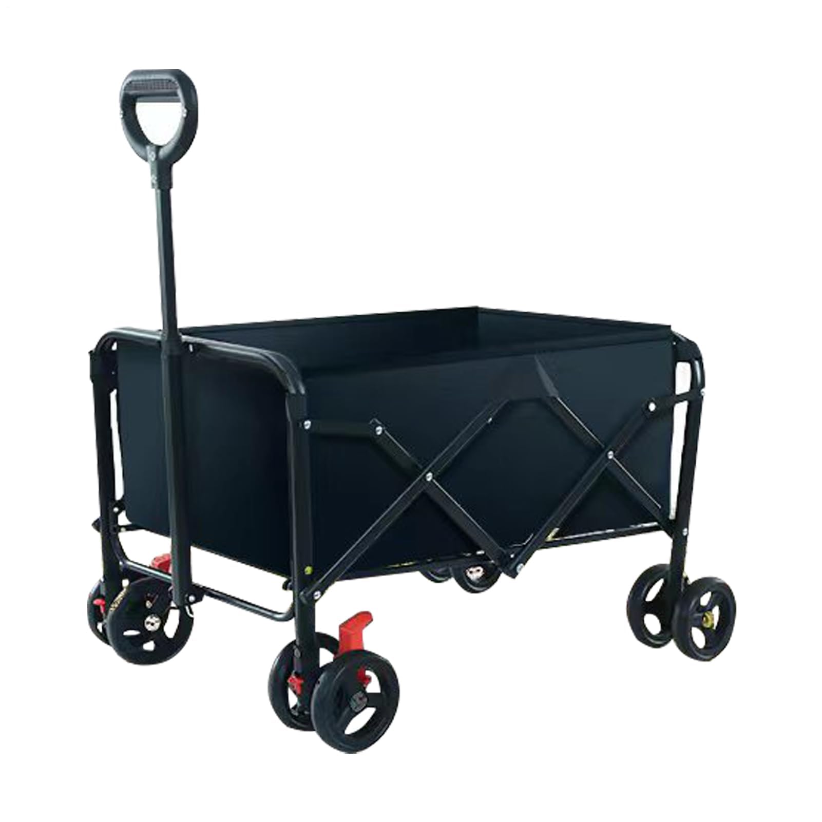 Carrito utilitario plegable ligero | Carrito deportivo portátil para camping, jardín, playa y transporte de equipos al aire libre, resistente y fácil de almacenar