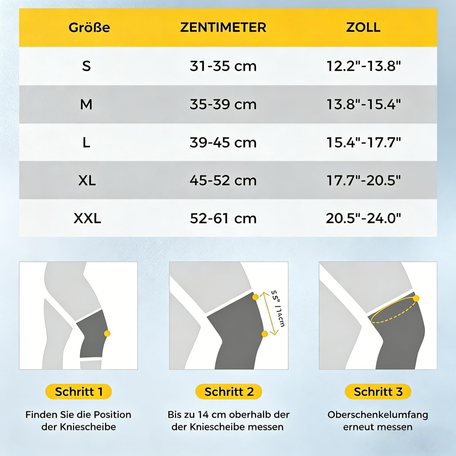 VILAO Kniebandage mit Drehverschluss, Patellarschutz, 3D-Kompression & Rutschfest für Alltag, Arbeit, Laufen und Fitness-Sportarten (2 Schwarz,XXL)