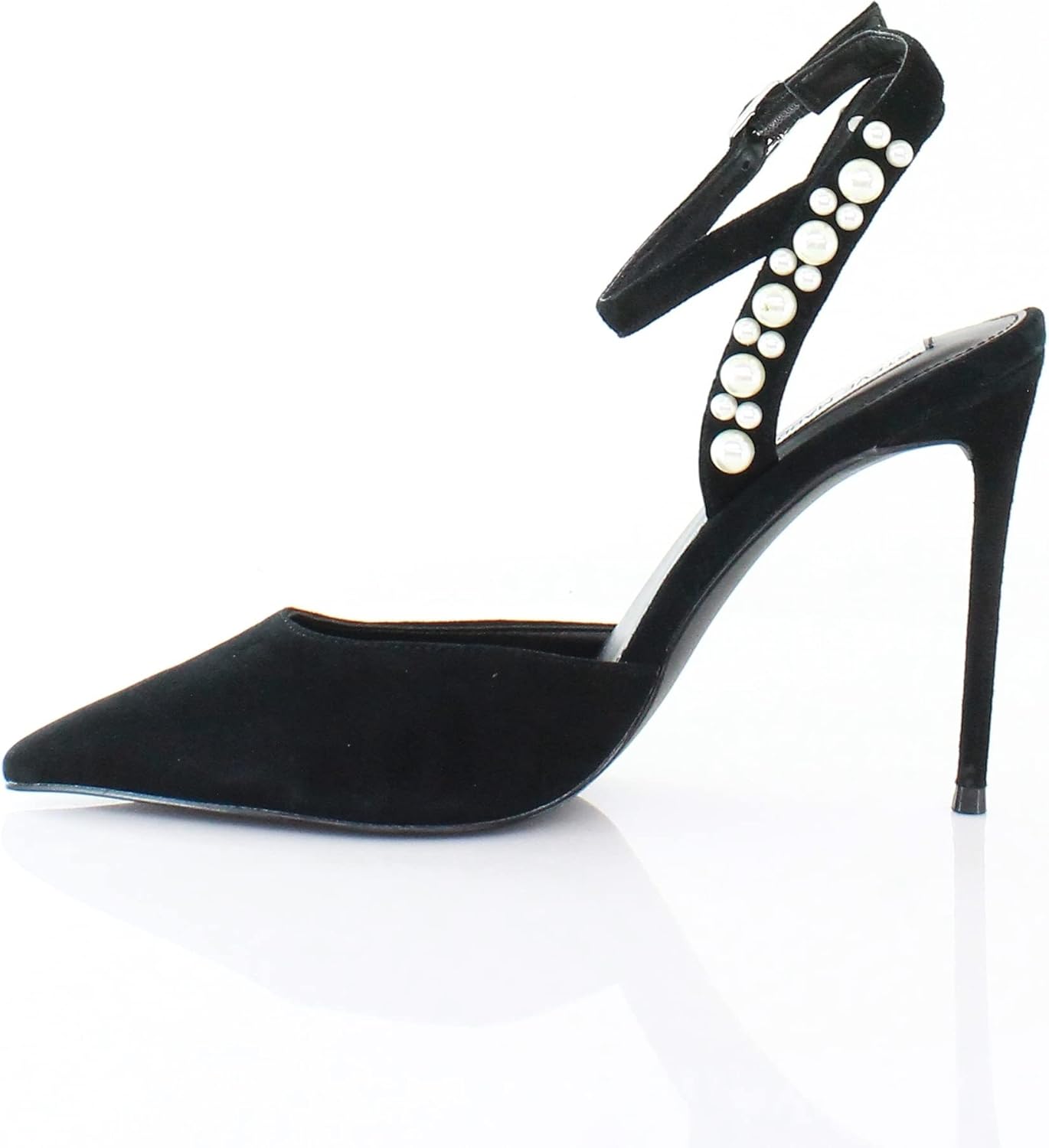Steve Madden Women's Vary Pump, Black Suede, 6