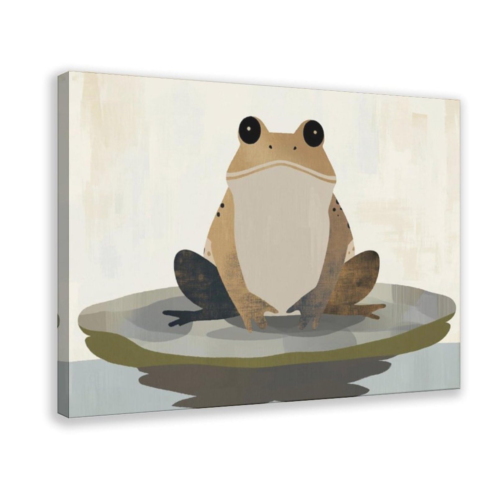Bareronor Frog Woodland Canvas Poster for Dorm Room Decor Gift