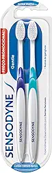 Sensodyne Escova de Dente Extra Macia Gentle, para Dentes Sensíveis, Suave às Gengivas, 2 unidades
