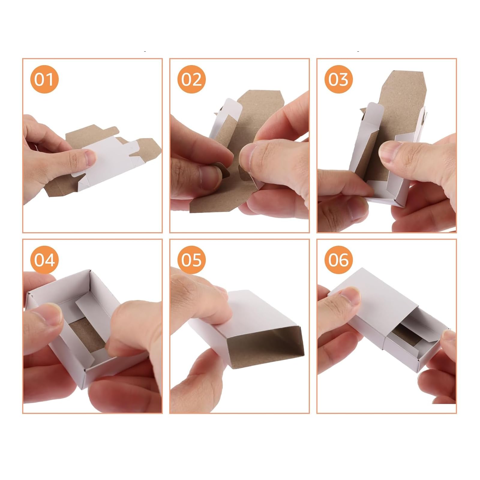QYDMIN 200 scatole vuote fiammiferi, 5 x 3,5 x 1,5 cm, confezione regalo bianca, confezioni regalo fai da te, confezioni, regali, pittura, gioielli, snack (montaggio