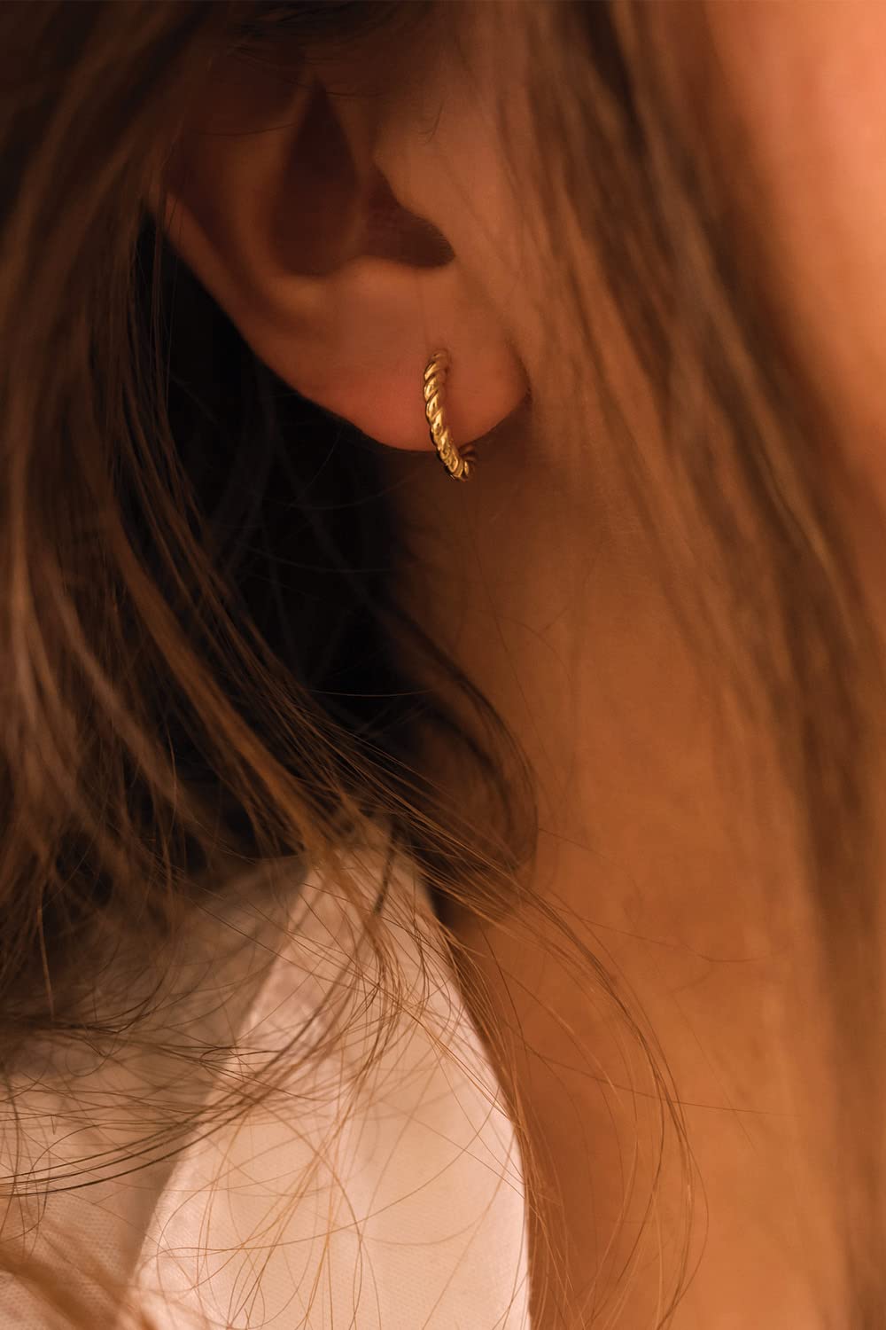 Orecchini a cerchio minimalistici Huggie, piccoli orecchini a cerchio in argento, 14 mm, orecchini semplici, piccoli orecchini a cerchio, piccoli orecchini bohémien