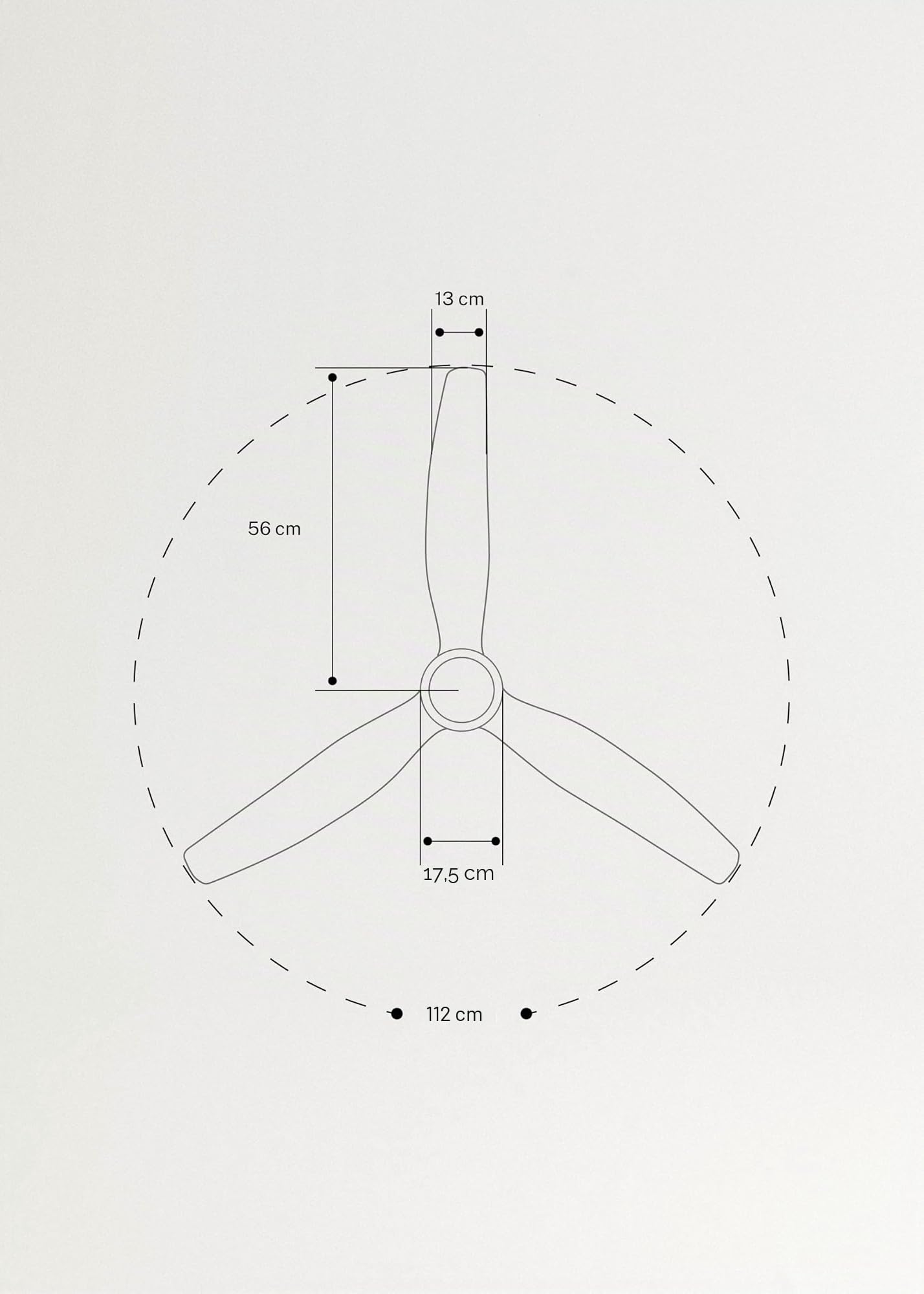 CREATE / WINDSTYLANCE S/Ventilateur plafond ABS blanc lumière pales effet bois clair avec télécommande/Silencieux, Ø112 cm, 6 vitesses, été-hiver, moteur DC