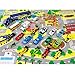 METRO Deluxe City Speed Racing 40Piece Mini Toy Die-Cast Vehicle Play Set, comes with Street Play Mat, Variety of Vehicles