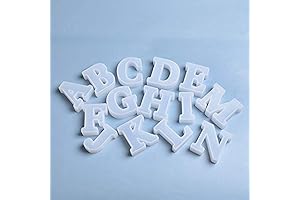 2.5 Inch Resin Alphabet Molds