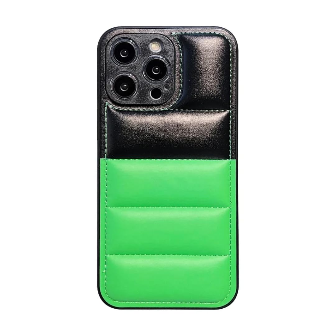 Protection iPhone 14 flexible antichoc double couleur noir et vert
