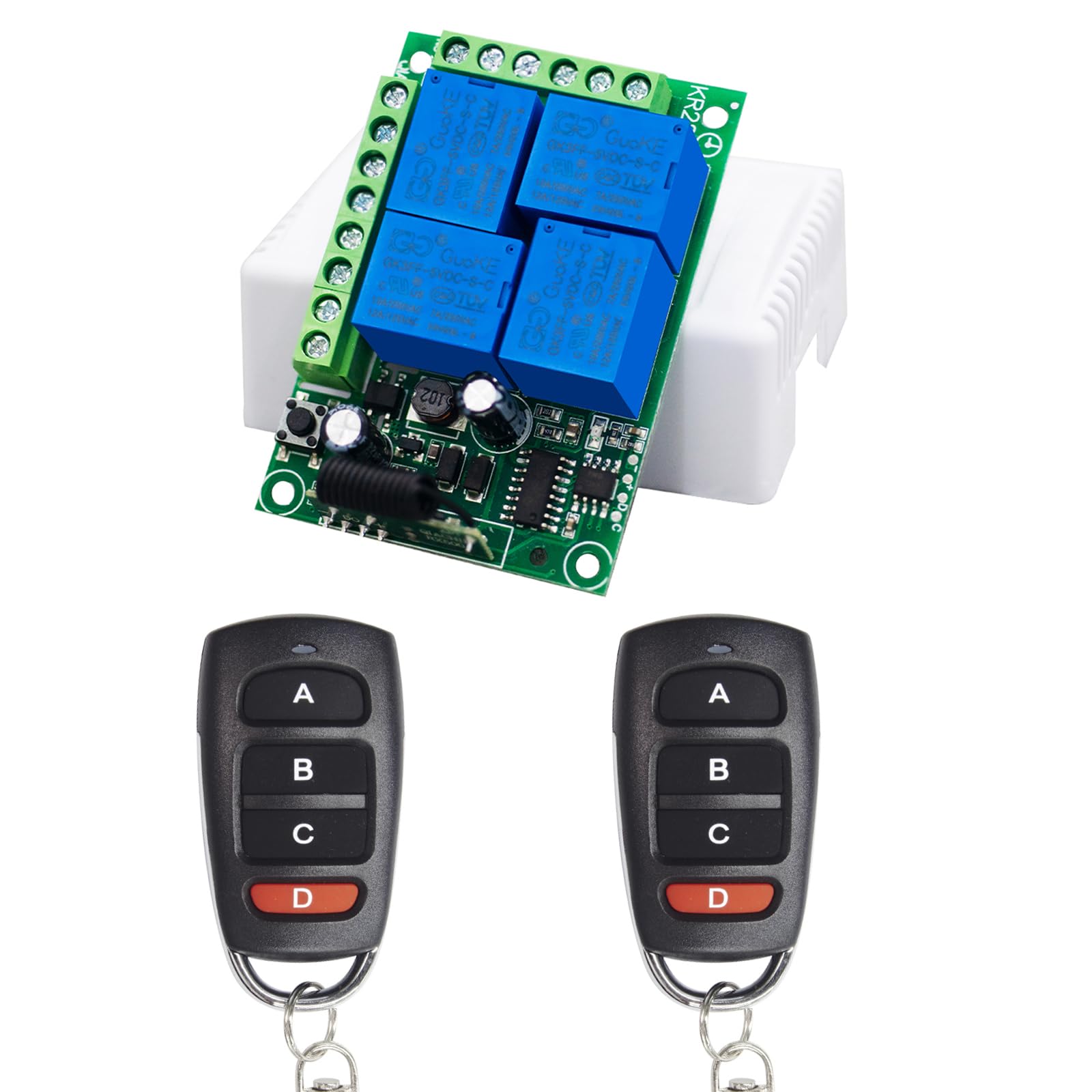 QIACHIP DC 6 V, 12 V, 24 V, 4 CH-kanaals