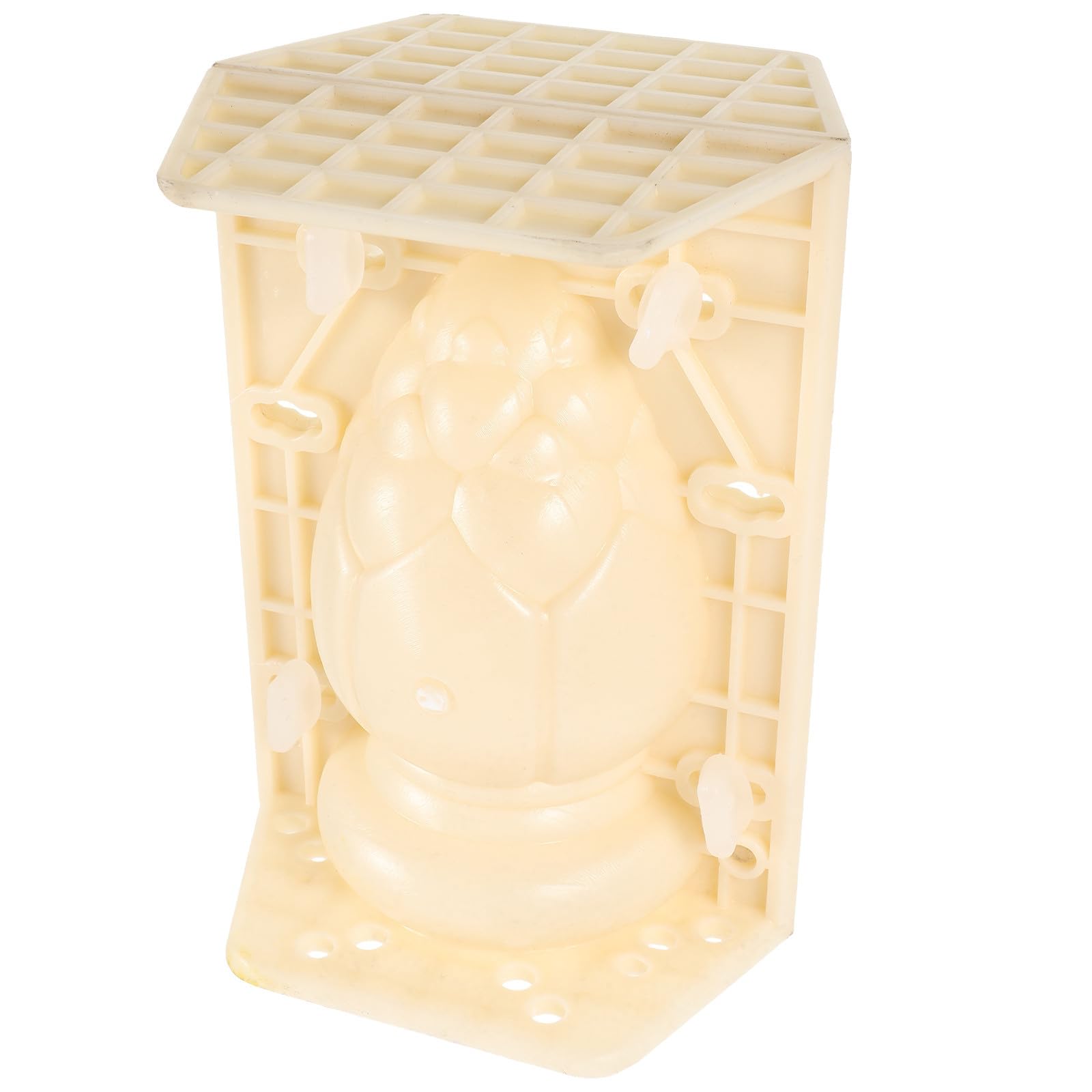 Moule de colonne romaine en plastique beige pour coffrage de balustrade