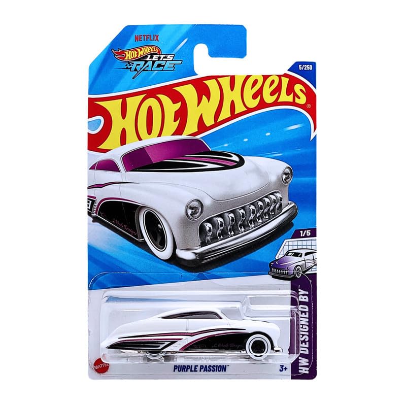 Image of Hot Wheels Purple Passion HW Designed By Ages 3 and Up 5 /250 (White)