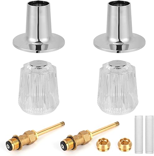 Penitue 2 Sets Shower Knob Replacement Kit Compatible with Price Pfister Tub Sho