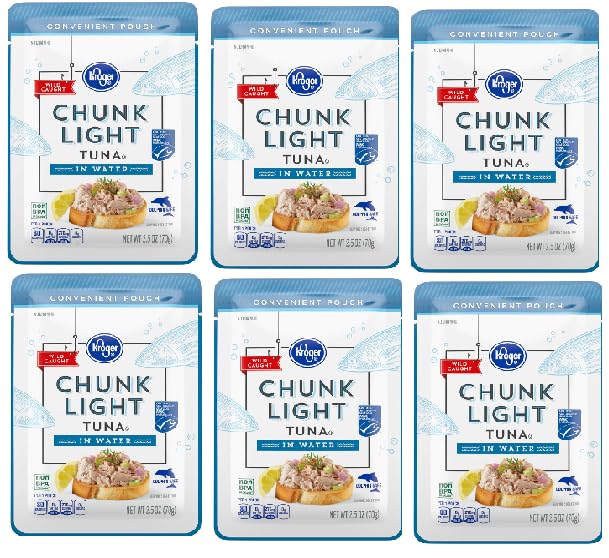Chunk Light Tuna in Water (6 Pouches, 2.5 oz. each)