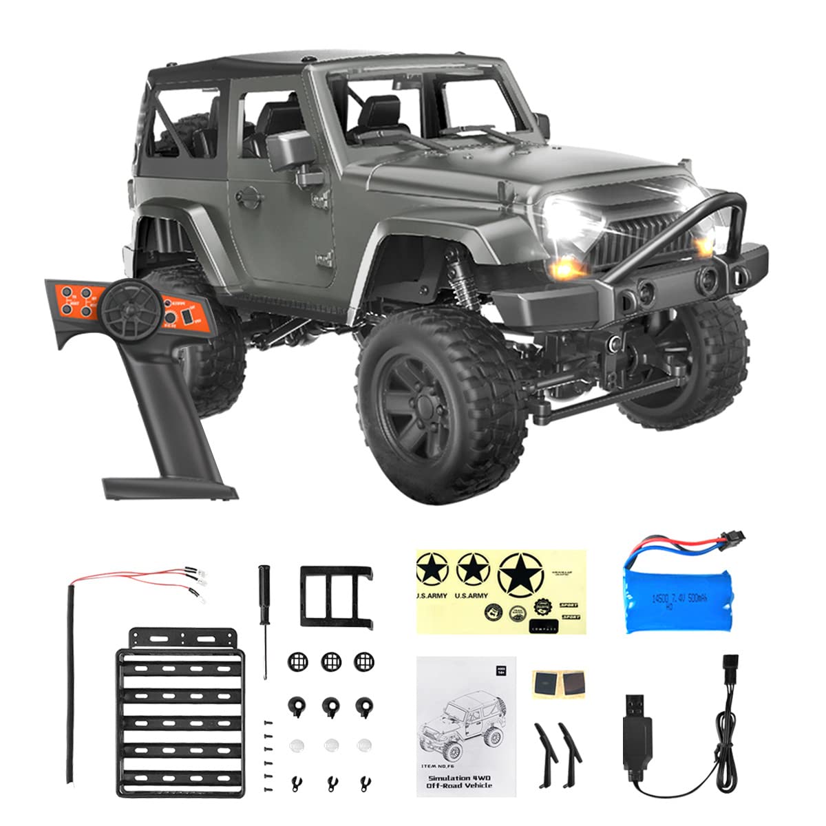 Amazon.co.jp: tropicaljp ラジコンカー オフロード 4WD 四輪駆動RC