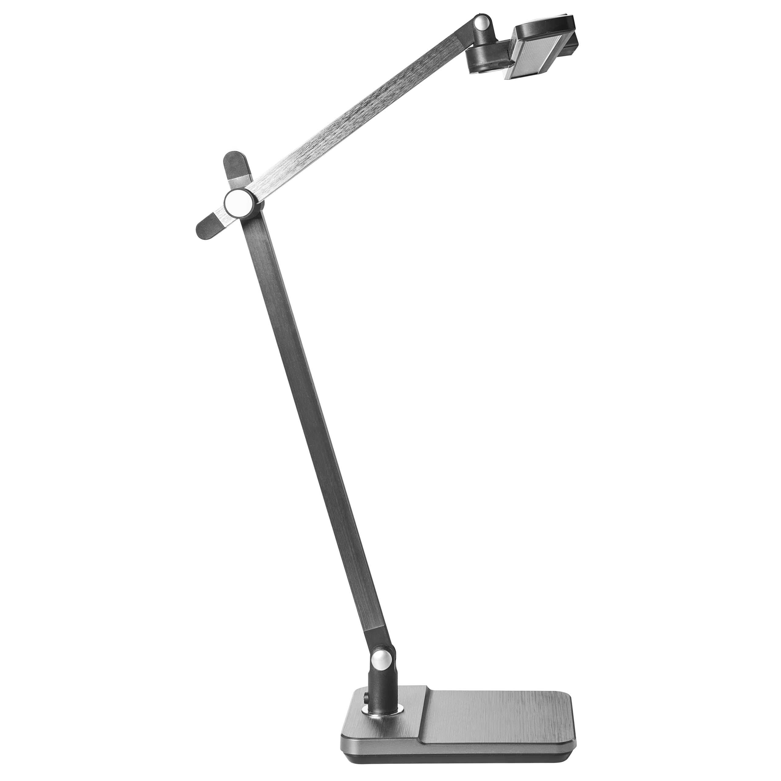 Beliani Schreibtischlampe LED grau verstellbar dimmbar modern für Homeoffice Serpens