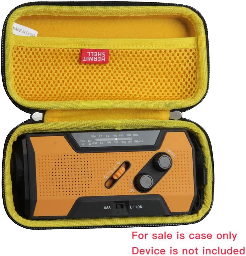 Hermitshell Hard Travel Case for FosPower NOAA/RunningSnail Emergency Weather Radio A1 7400mWh Portable Power Bank