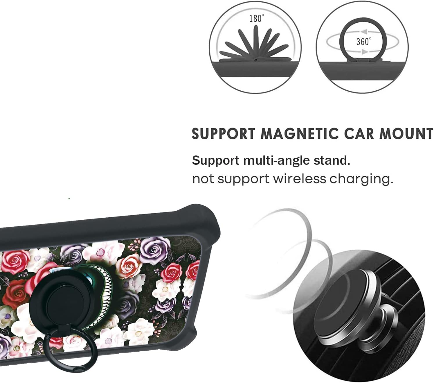 Case for Peaq PSP 400 Case Compatible with Peaq PSP 400 Phone Case Cover [with Tempered Glass Screen Protector][PC + TPU 2 in 1] YGH-LZM