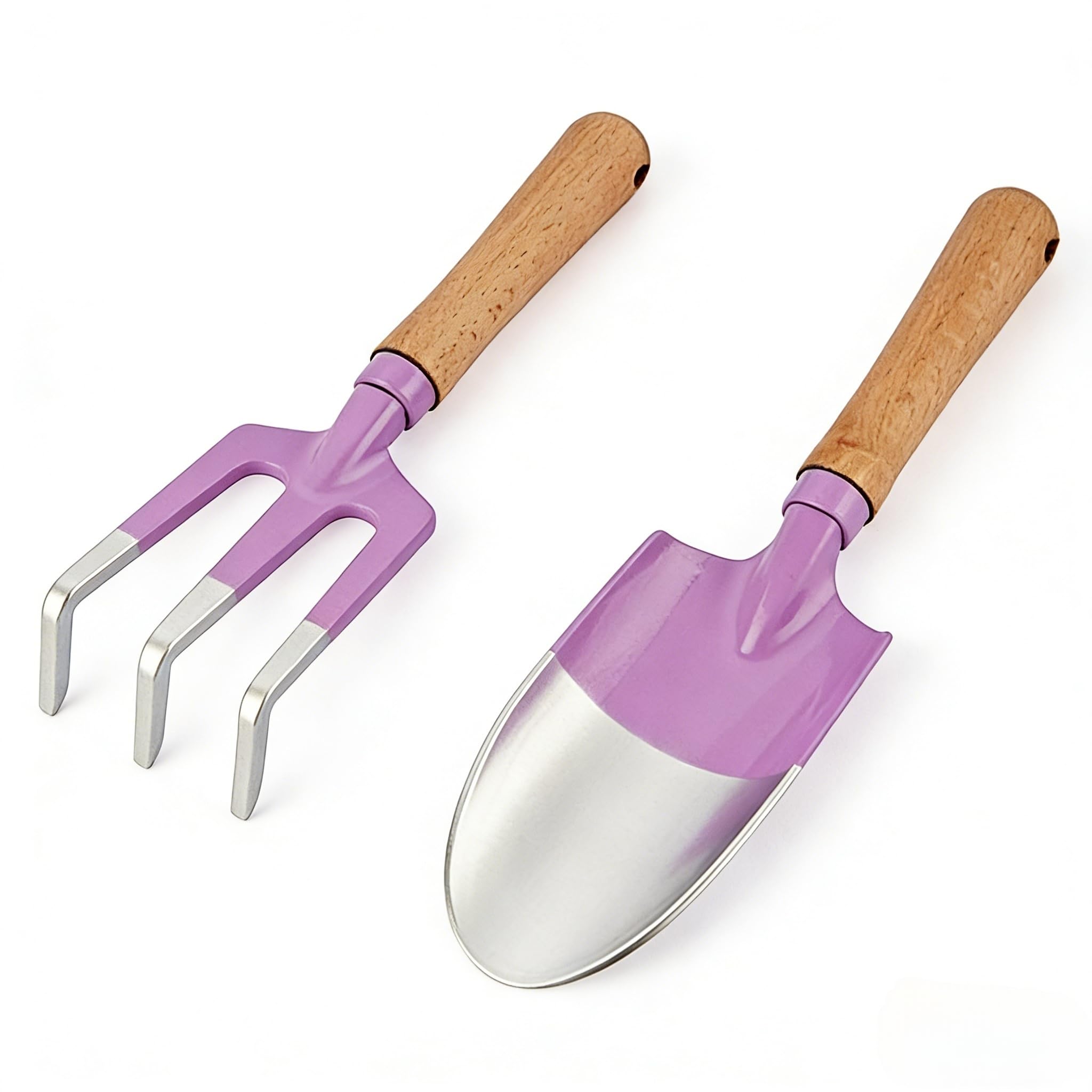 Gartenwerkzeug Set Mini Personalisierte, Gartengeräte Set aus Edelstahl mit Schaufel Rechen für Sandkasten und Blumenbeete