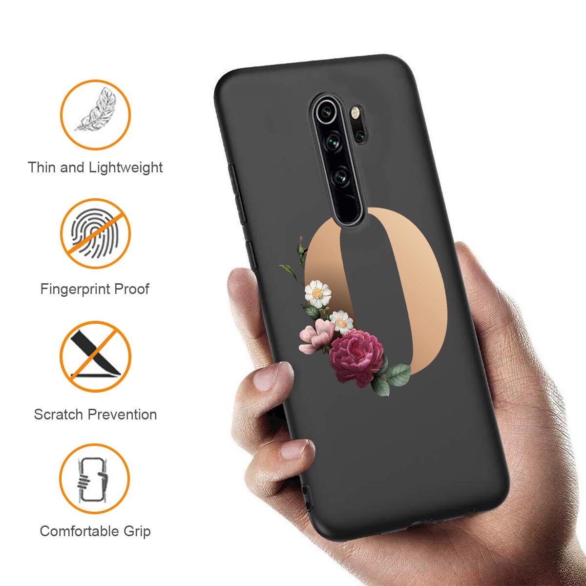 Cover Per Xiaomi Redmi 9T / Redmi 9 Power – 2 Pezzi, Nero Opaco, Silicone Morbido TPU Con Disegni Arcobaleno